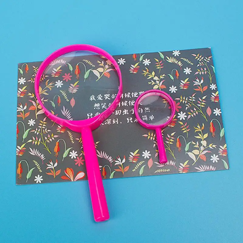 2 шт. детская Лупа снижение линза выпуклое зеркало Дети Раннее Обучение химия