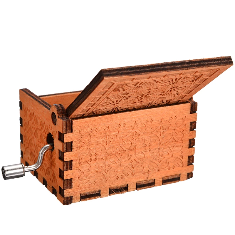 1 шт. для папы и дочери «Вы любимы больше, чем вы знаете» Деревянная Классическая Музыкальная Коробка рукоятка музыкальная шкатулка