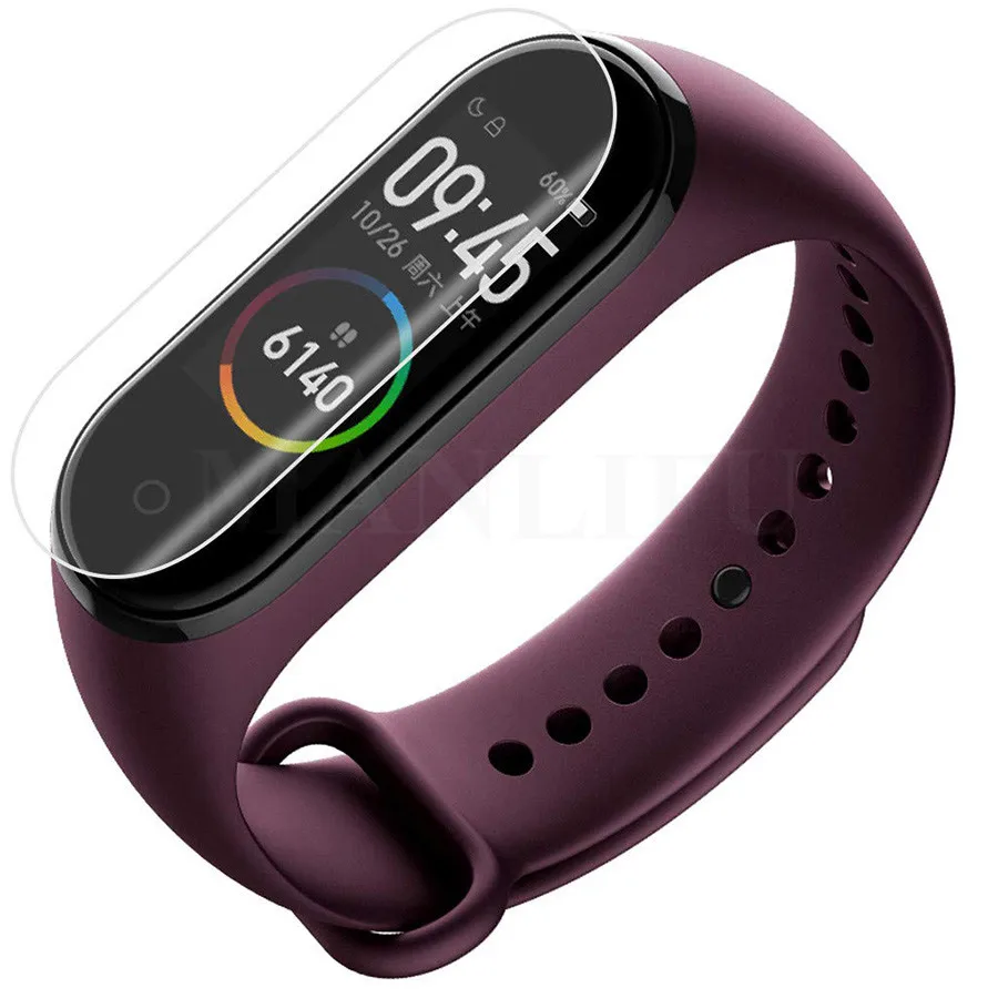 2 шт Защитная пленка для экрана Xiaomi Mi Band 5 LCD TPU полное покрытие 4 3 Watch