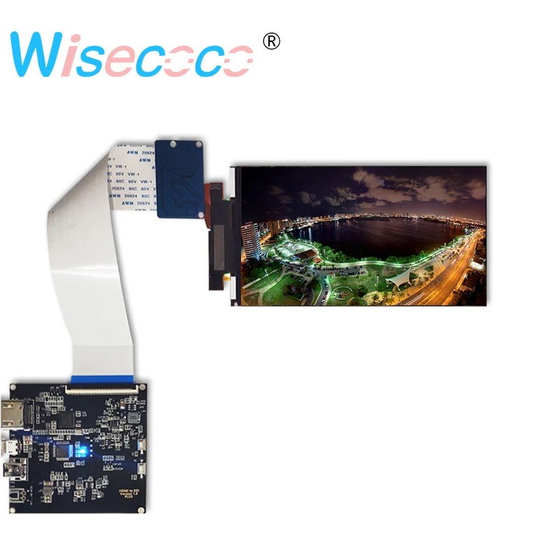 Full sets 5,5 дюймов 4k ЖК-экран 2160*3840 разрешение панели ЖК-дисплей с Hdmi к Mipi для VR и Hmd 3D принтер diy проект - Цвет: Full sets