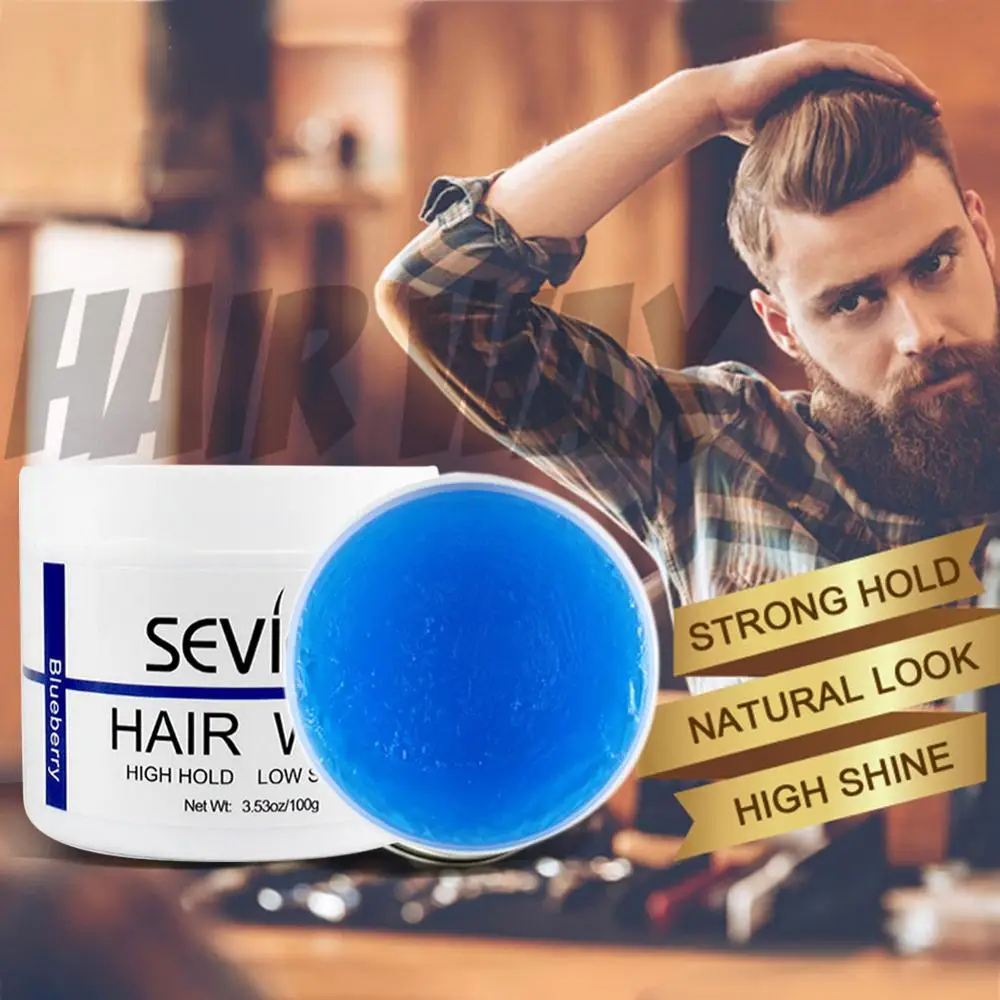 Hair Wax Natural Hairdressing Wax Styling Cream Hair Tools For Men 100g Hair Styling Clay Hair Pomade Slicked Keep Hair Men Oil