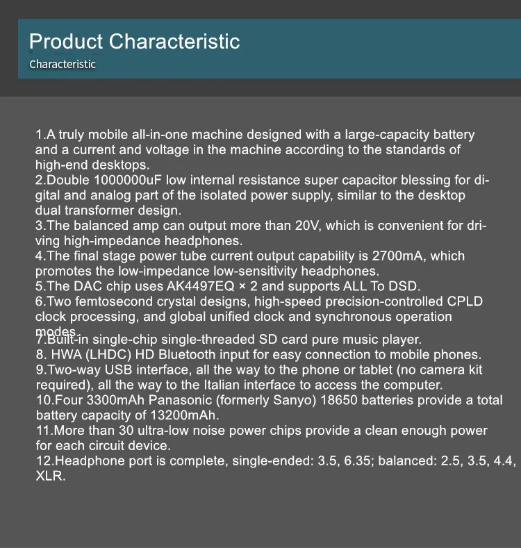 R-066 QLS QA390 музыкальный плеер без потерь двойной AK4497 ЦАП усилитель для наушников Предварительный усилитель с батареей Bluetooth 5,0 32 бит/384 кГц DSD