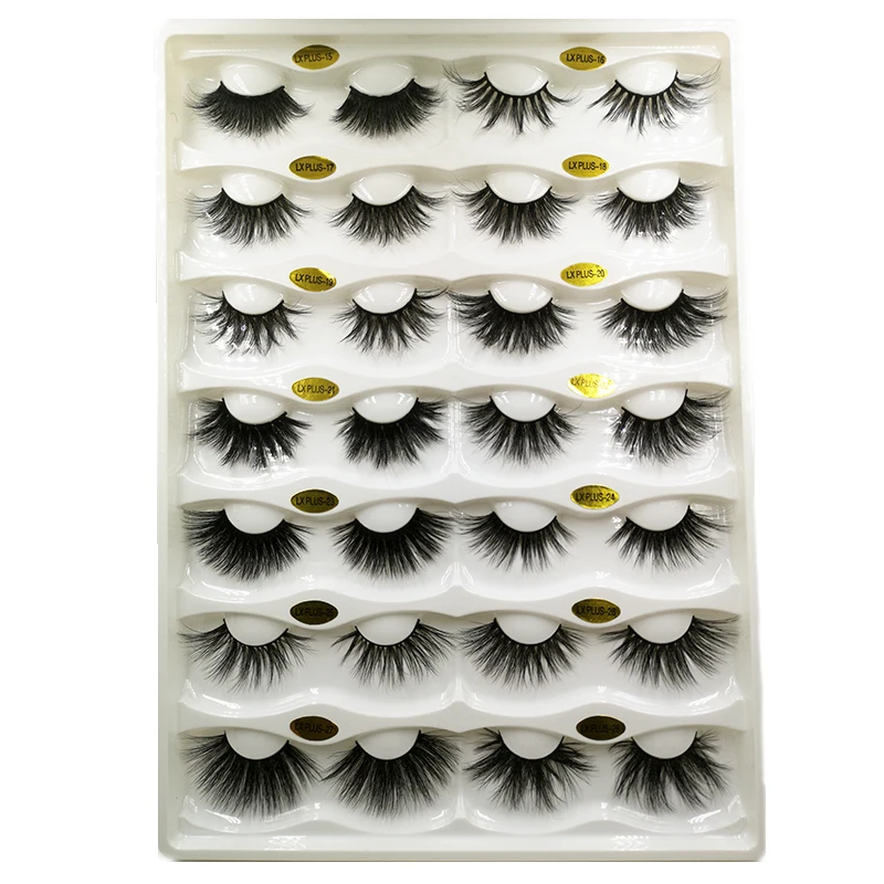 Искусственные 3d норковые ресницы с индивидуальной коробкой 5d полоски 25 мм