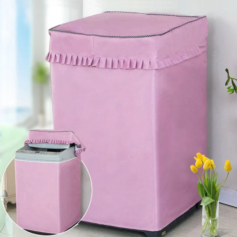 

Washing Machine Cover Save Space Organizer Fashion Dust Cover Soild Clean Creative Dust Guard Classic Storage Bag Home Decor