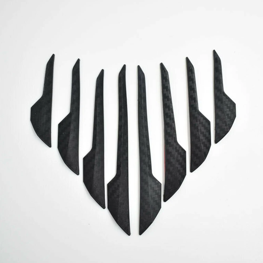 

Accessories Car Protector Strips Replacement 8Pcs/kit Anti-scratch Black Guard