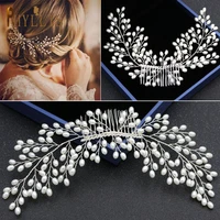 a27 pearl bridal combs women hair clips fashion bride headpiece wedding hair accessories jewelry women tiaras hair ornaments