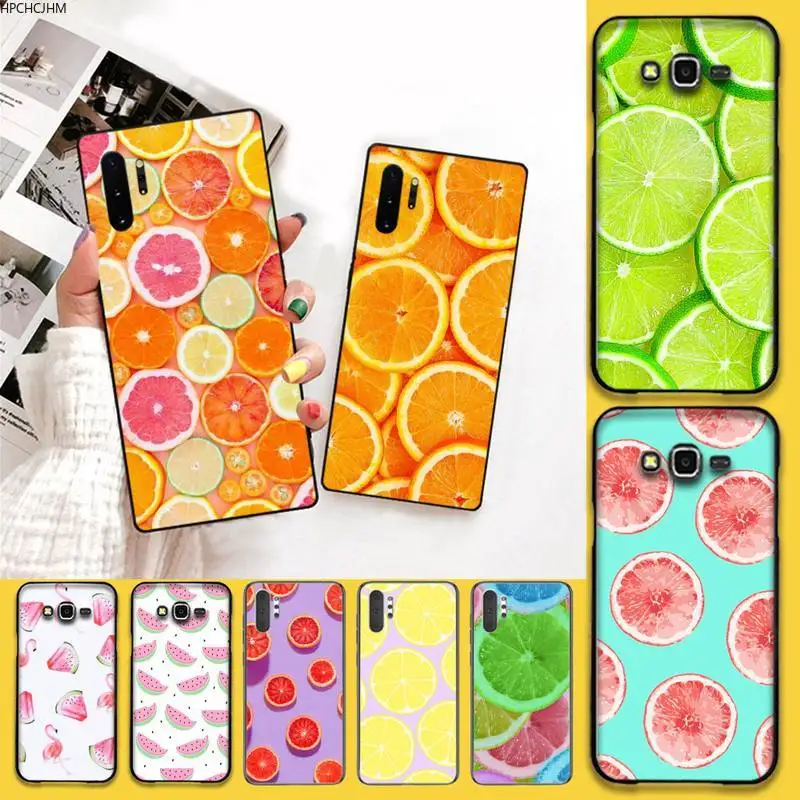 HPCHCJHM Летний чехол для телефона с фруктовым лимоном Samsung Note 7 8 9 10 pro Galaxy J7 J8 J6 Plus 2018
