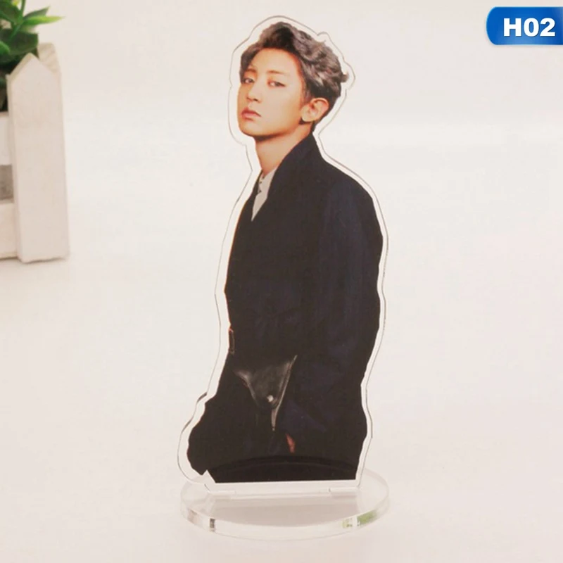 

Acrylic Desktop Stand Kpop EXO Members BAEKHYUN CHANYEOL SEHUN Kawaii Table Decor EXO Members Stand Brand Stationery Set