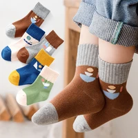 5pairslot childrens socks for girls boys cartoon cute toddlers baby socks soft cotton kids socks casual 2021 spring autumn