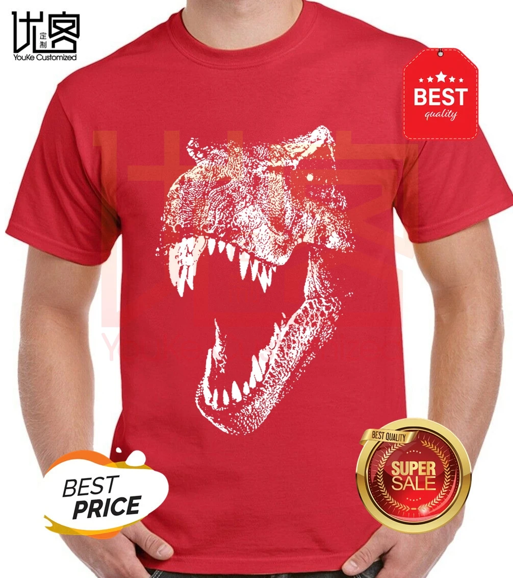 Jurassic Park T Shirts 2020 Awesome Dinosaur Design Shirt For Men Cotton Homme Tee Camiseta |