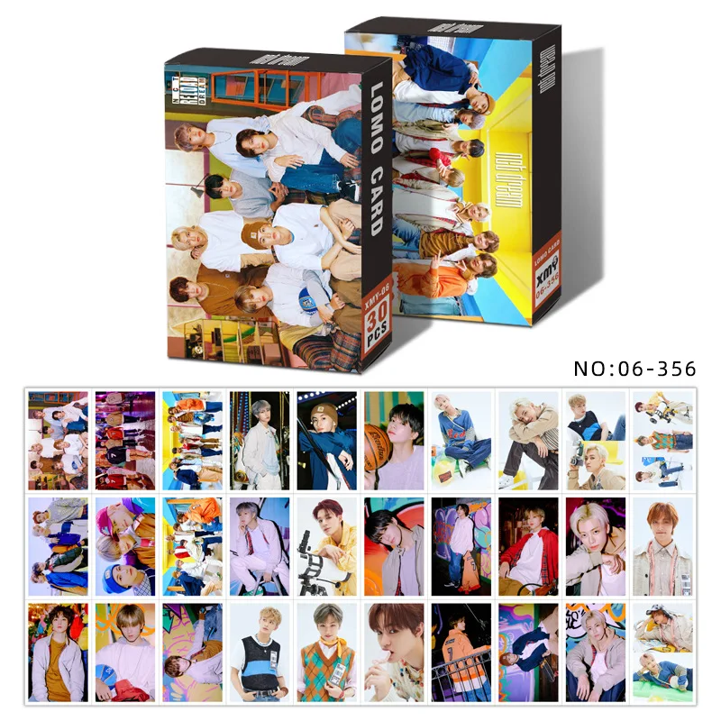 

30pcs/set Kpop NCT 2020 NCT DREAM TWICE Lomo Cards K-pop TWICE EYES WIDE OPEN High quality HD photocards cards 86*54mm