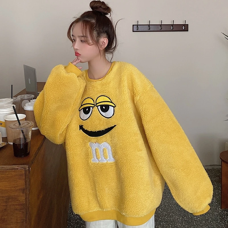 

Women's Hoodie, cartoon, women's top, winter, Harajuku style