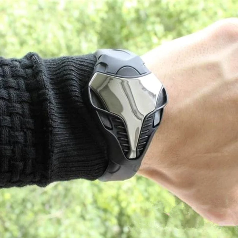 

2020 New LED Digital Military Watch Cobra Men Wathces Colorful Silicone Triangle Dial Snake Head Sports Wristwatch Arm Band Gift