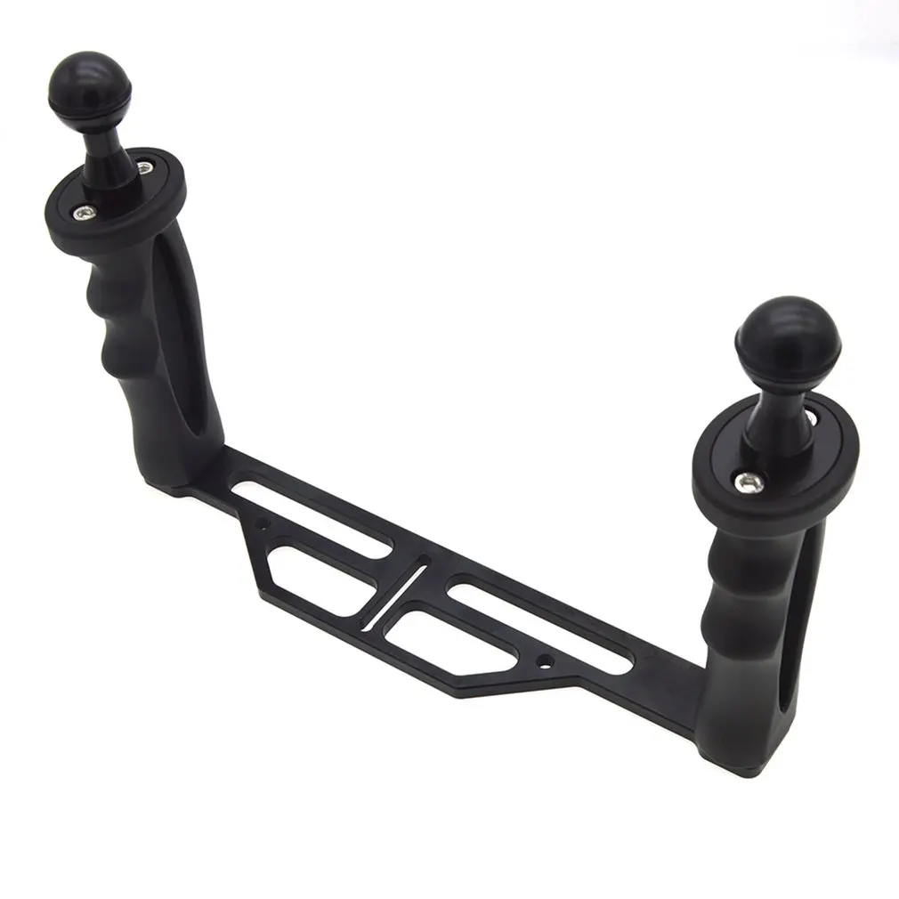 Metal Handheld Stabilizer Rig Tray Handle Hand Grip Underwater Scuba Diving Tray Mount LED Light For GoPro 6/5/4/3+/3