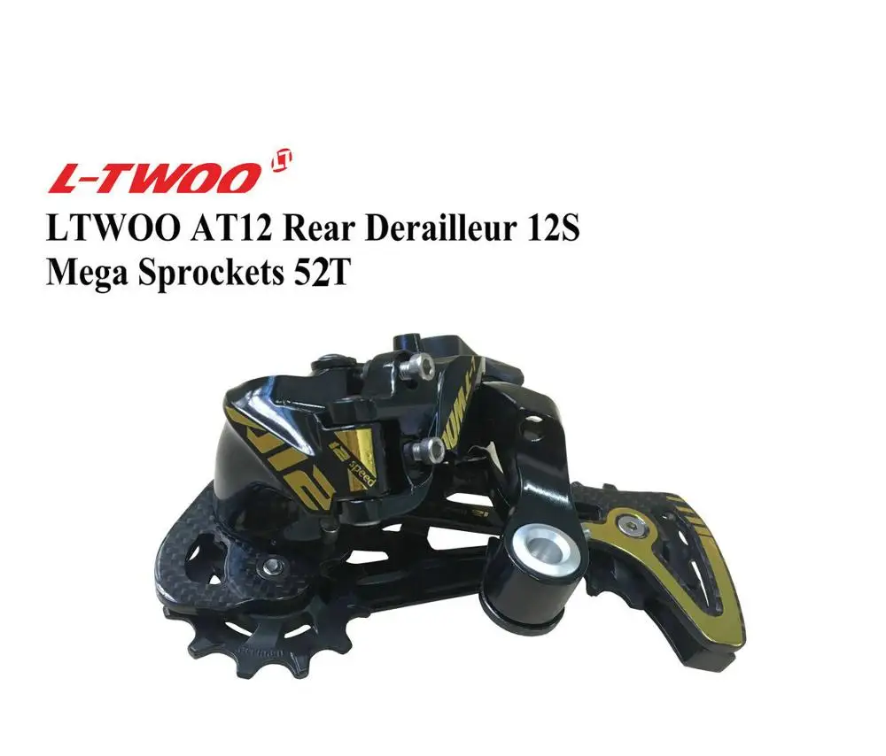 AT12 Rear Derailleur LTWOO велосипед AT12 12S Группа набор 12 скоростей Рычаг Переключения+ задний переключатель, золото, карбон - Цвет: AT12 Rear Derailleur
