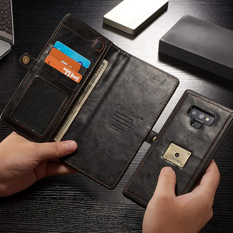 Чехол мне чехол для samsung Galaxy Note 9 8 Note10 S8 S9 S10 Plus E Ретро ремень захлестывающийся чехол-портмоне для телефона на магните съемный чехол s сумка