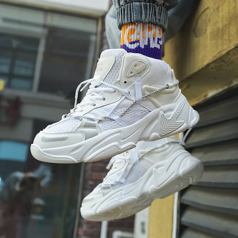 

2021 Couples Chunky Sneakers Men Platform Sneakers Women White Sneakers Vulcanize Sneakers Platform Sneakers Casual Sneakers