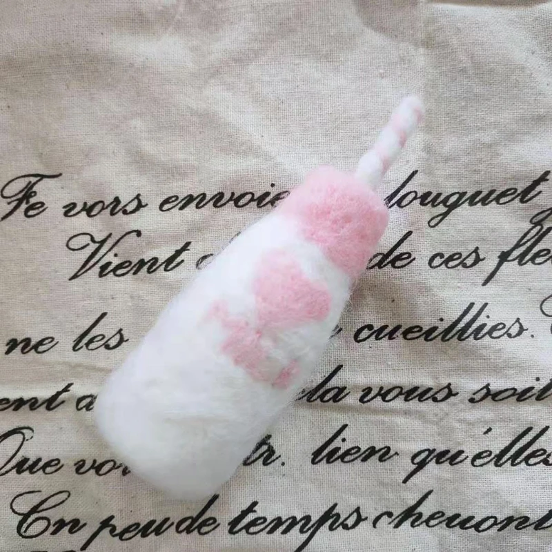 

DIY Baby Wool Felt Milk Bottle+Cookies Decorations Newborn Photography Props Set 54DA