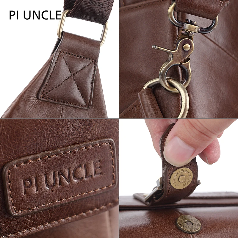 В стиле ретро высокого качества кожаные нагрудные сумки пакеты для Для мужчин из