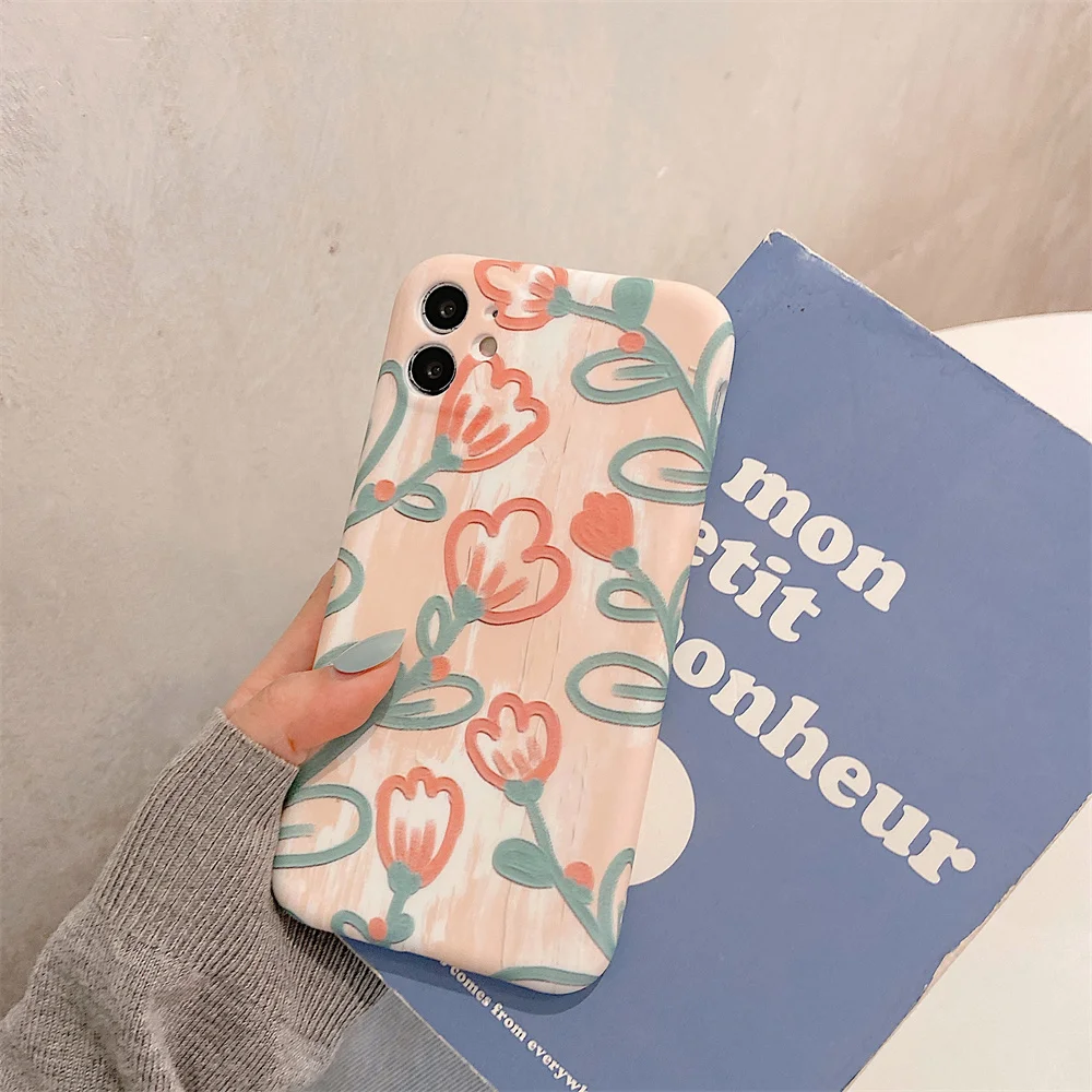 

Graffiti art personalityl iPhone Case For iPhone 11 12 Pro Max 7 8 Plus XS XR MAX 12 MiNi SE Drop of oil painting