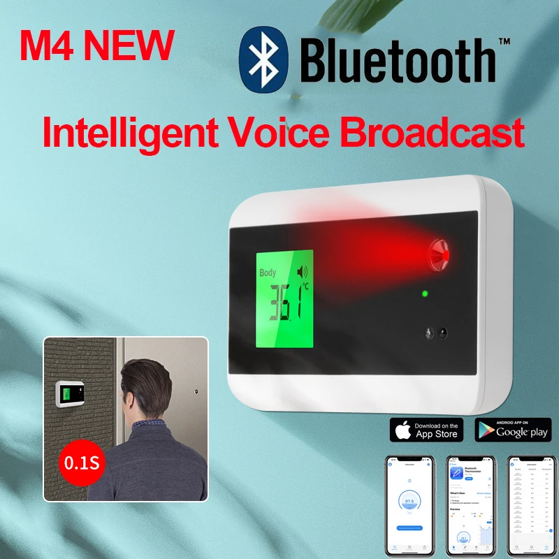 Цифровой ИК термометр M4 K3M3 Бесконтактный лазерный с поддержкой Bluetooth и