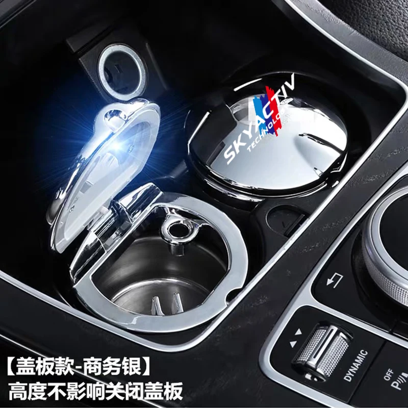 

Car Ashtray With Led Lights With Logo Creative Personality Car Supplies for for mazda cx30 cx9 cx3 cx5 3 2020 car accessories