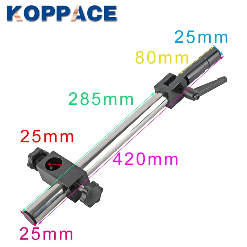 

KOPPACE Monocular Microscope Gimbal Bracket 25mm Mounting Interface Microscope Universal Adjustment Bracket Length 420mm