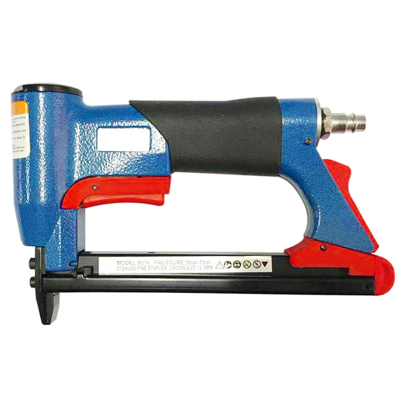 

1/2 Inch Pneumatic Air Stapler Nailer Fine Stapler Tool For Furniture Blue Nailer Tool 4-16Mm Woodworking Pneumatic Air Power To