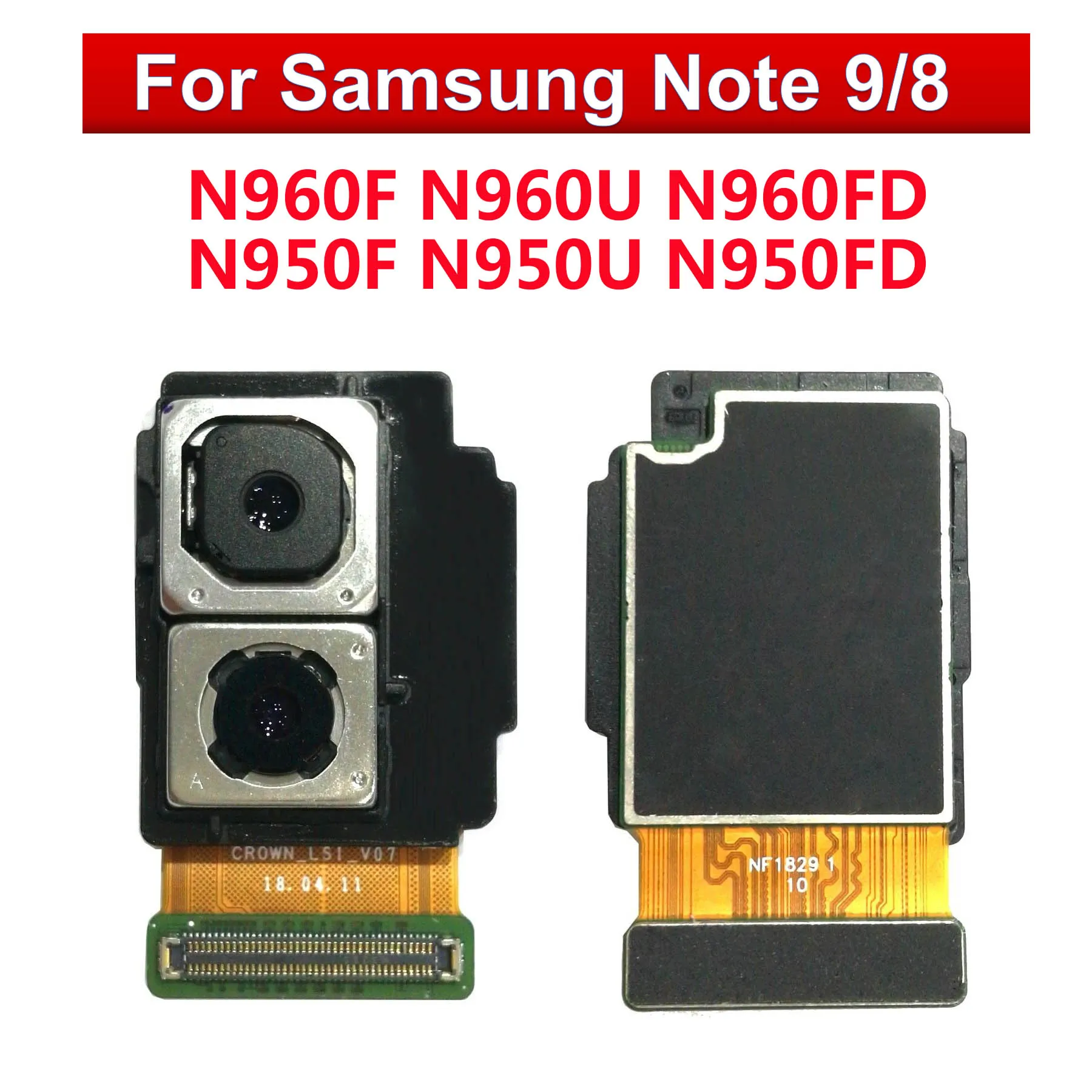 BINYEAE Для samsung Galaxy Note 8 N950F N950FD N950U Note 8 N960F N960FD N960U задняя камера Модуль шлейф