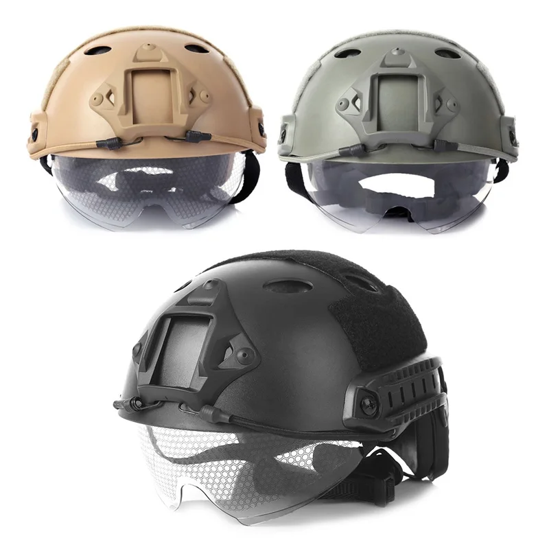 

Outdoor Helmet Helmet Outdoor CS Airsoft Paintball Base Jump Helmet Protector 55-59cm