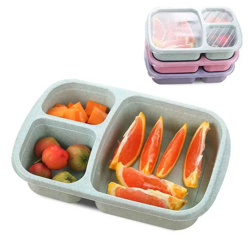 

Ланч-бокс для рисовой шелухи, контейнер для пшеничной соломы, контейнер для бенто, пищевой контейнер для пикника, контейнер для фруктов, кон...