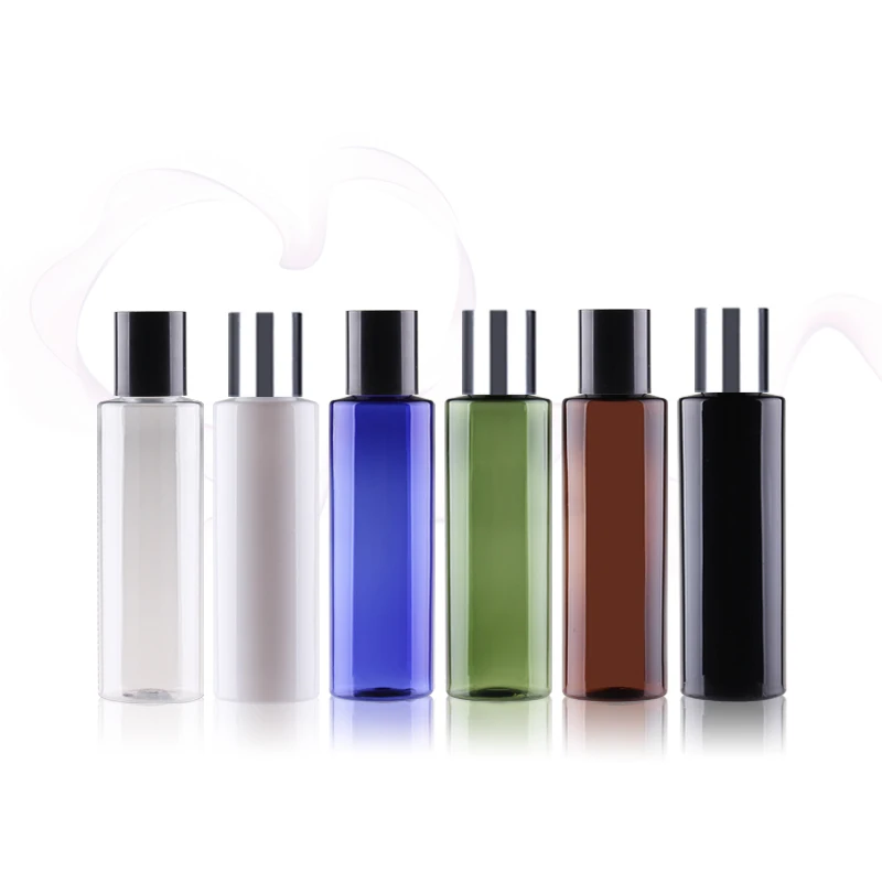 

Wholesale 100ML X 50 Empty Plastic Cosmetic Bottles Containers With High Screw Caps 100cc Massage Oil Packaging PET Bottle