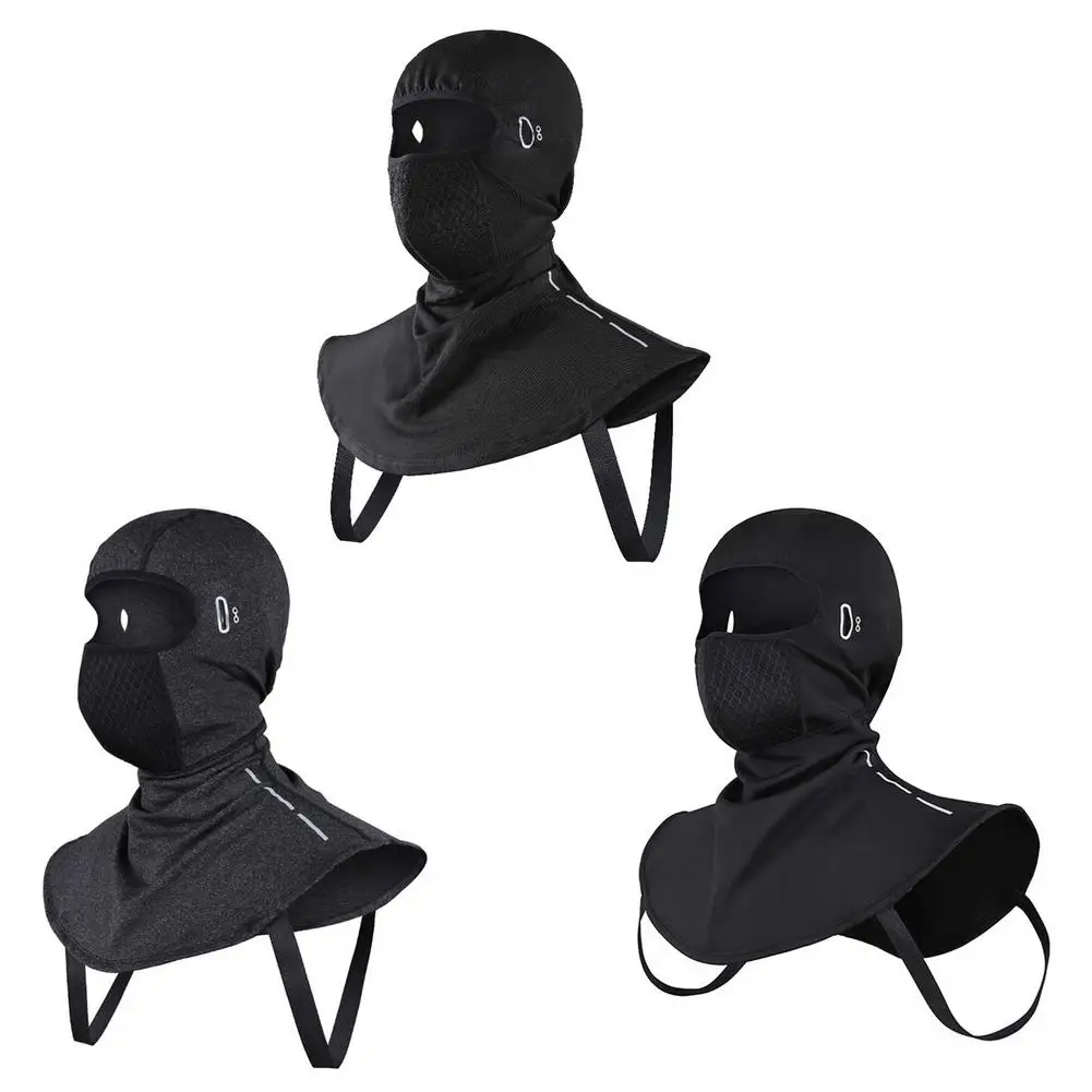 

Winter Warm Face Cover Elastic Fabric Breathable Eyeglass Hole Bike Accessories
