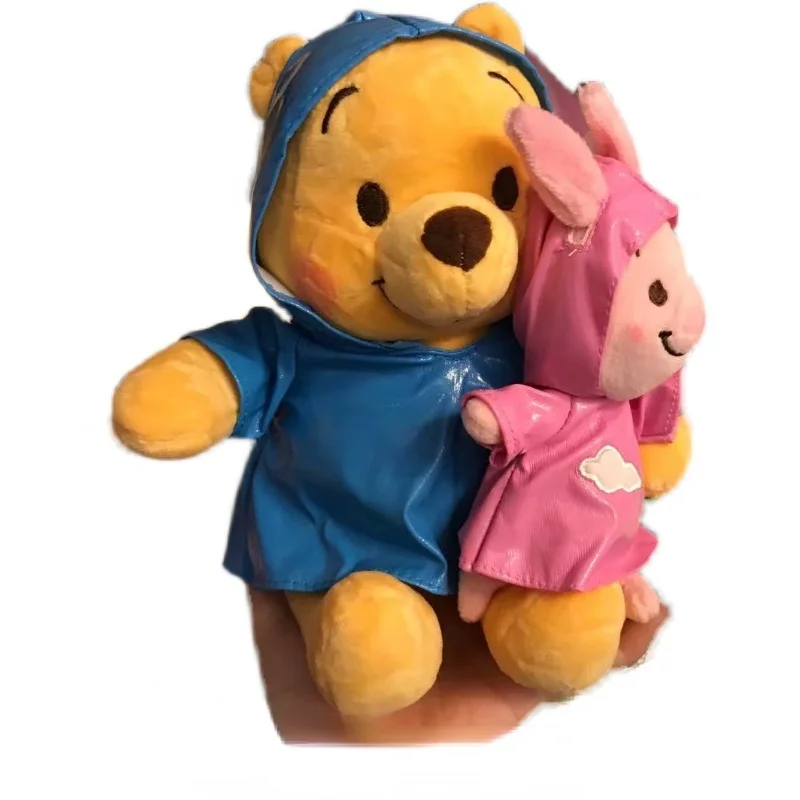 

Новый милый дождевик, пух, медведь, обнимает поросят, кукла-поросенок и медведь, плюшевая игрушка, рождественский подарок для детей на новый ...