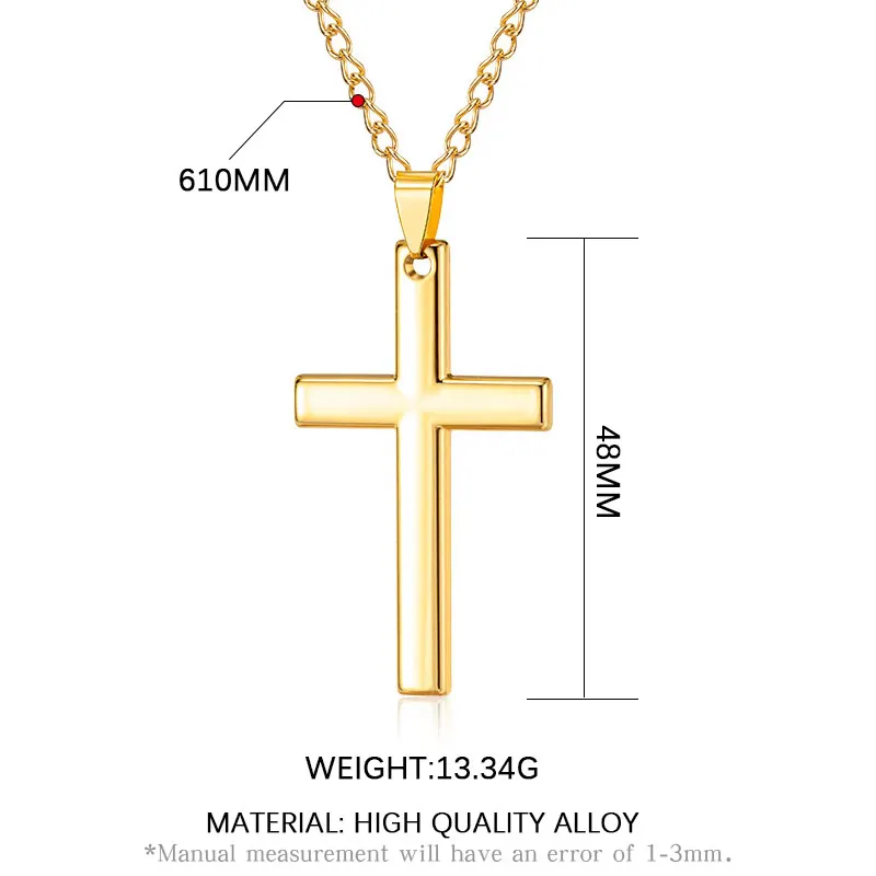 

Vintage Gothic Pendants Cross Necklace Cool Street Style Necklaces For Men Women Unusual Chain On the Neck Chains Punk Jewelry