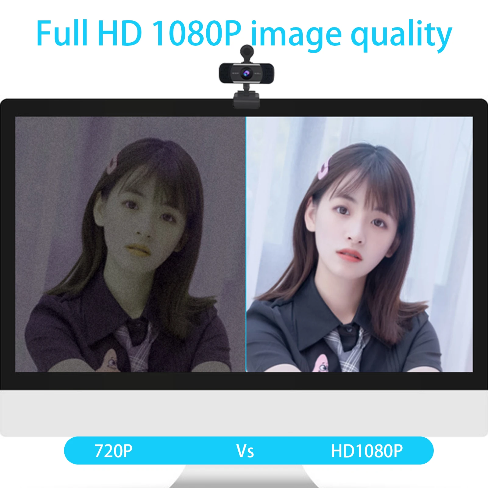 

HD 1080P Mini Camera Smooth Clear Webcam For Webcast Conference Laptop Computer Accessories Office Electronics Drop Shipping