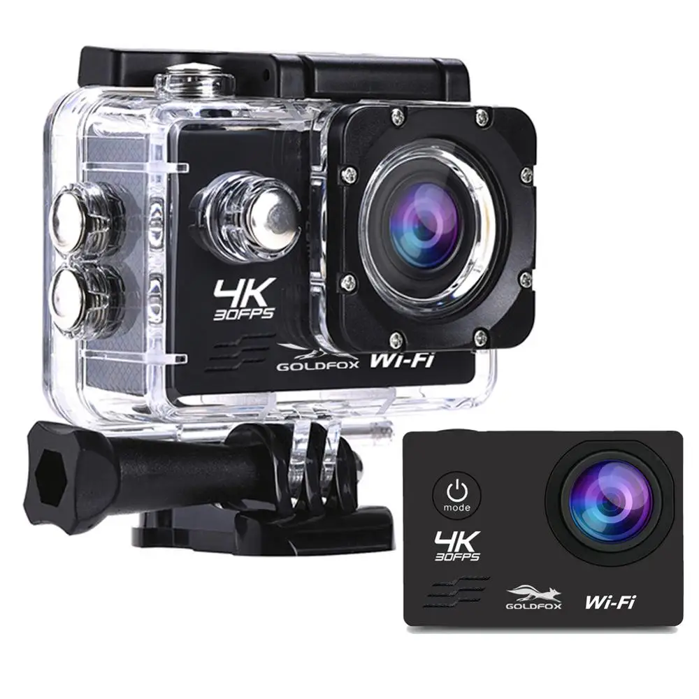 

Ultra HD 4K WiFi Action Camera 4K 30fps 16MP Sport Camera 2.0" 170D 30M Waterproof go extreme pro cam Helmet Sports Video Camera