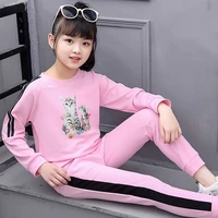 Kids Girls Baby Floral Thin Clothing Set New Brand 2Pcs Teen Long Sleeves Shirt  Pants Spring Fall Sportswear Casual Outfits