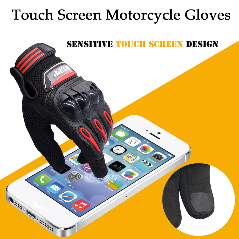 

Touch Screen Motorcycle Gloves Leather Summer Motorbike Gloves Waterproof Full Finger ATV Downhill Cycling Riding Racing Glove