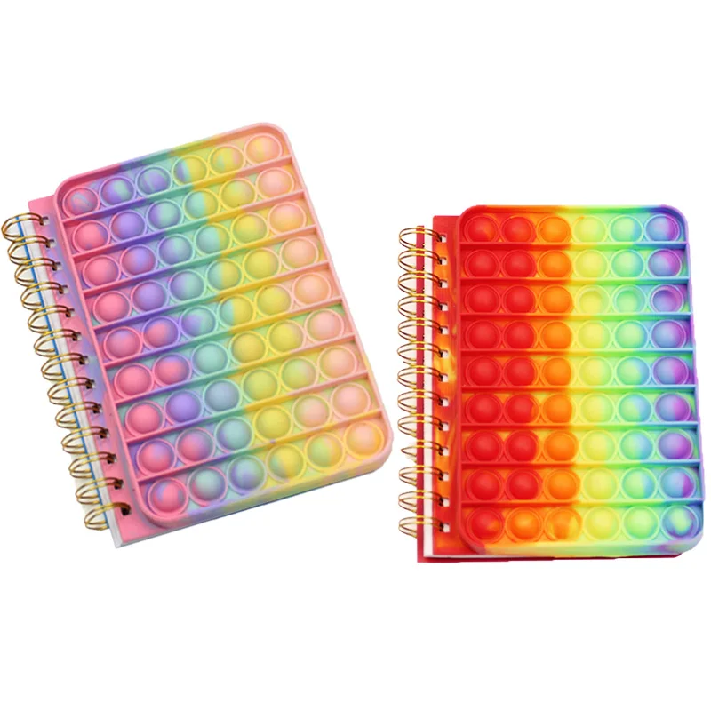 

Игрушки-антистресс, блокнот с пузырьками, пресс для блокнота A5, Обложка для блокнота, пресс с ионным нажимом, силиконовая простая мягкая игр...