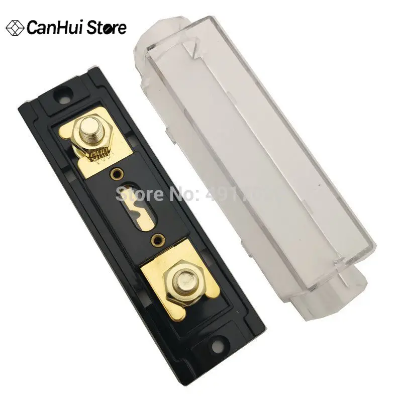 1Set ANL-H ANL-B Transparent Car Fuse Box ANL Holder Distribution in line 0 4 8 GA Positive With Fusible 100A 200A | Обустройство