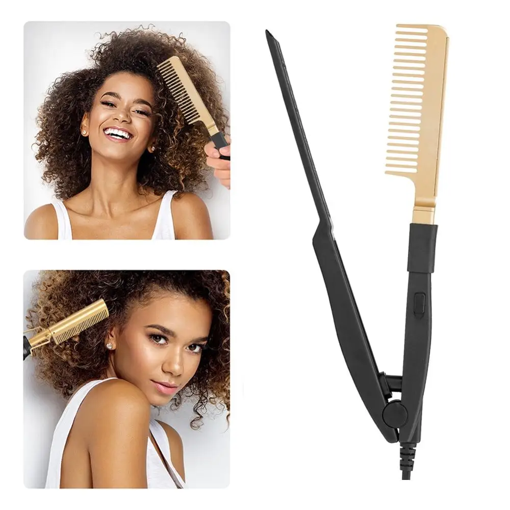 

Portable Wet And Dry Household Hair Straightener With Comb