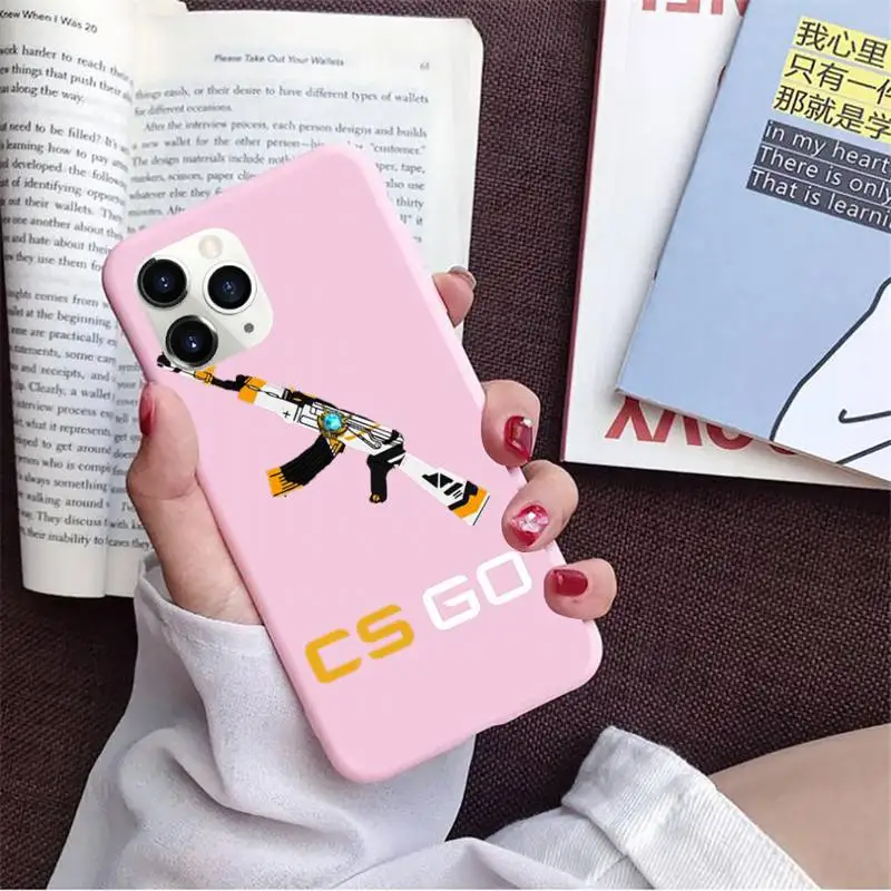 

Cs Go Counter Strike Global Offensive Phone Case Candy Color for iPhone 11 12 pro XS MAX 8 7 6 6S Plus X 5S SE 2020 XR