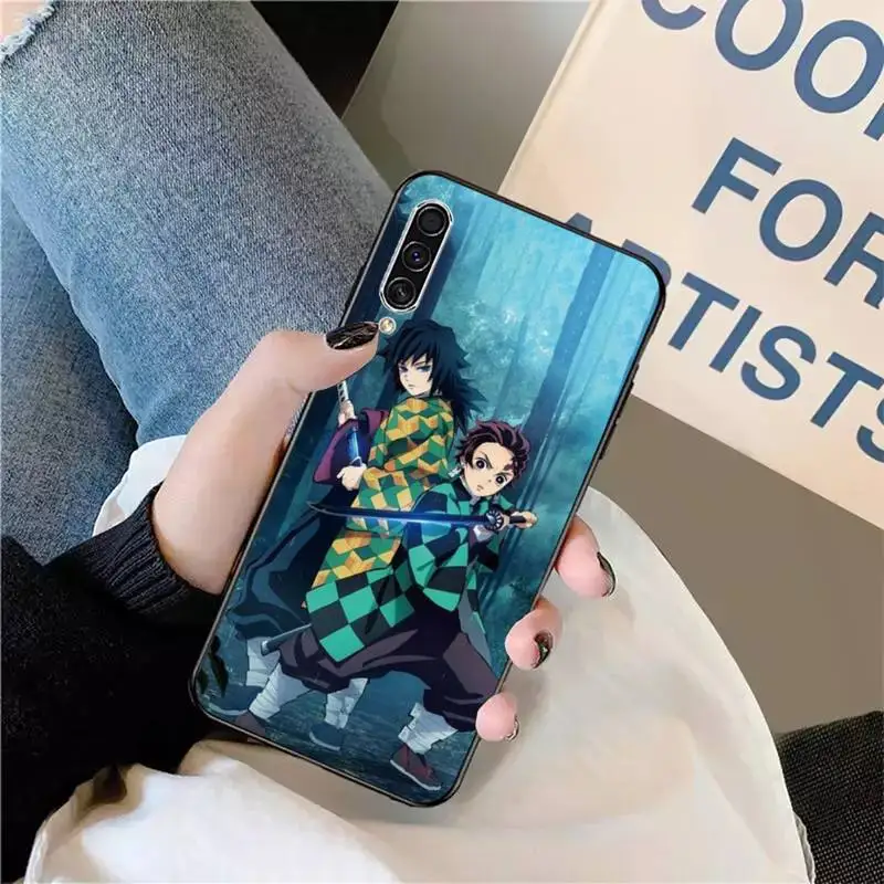 

anime Demon Slayer Kimetsu no Yaiba Phone Case For Samsung galaxy S 9 10 20 A 10 21 30 31 40 50 51 71 s note 20 j 4 2018 plus