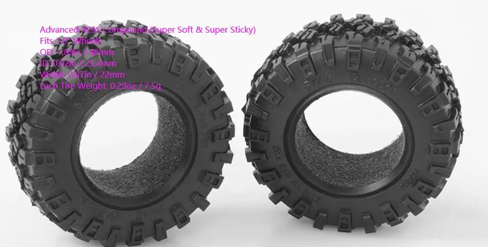 AA0012-Z-T0145 120 мм шины 2 шт 1," подходит для Tamiya CC01 RC88WD TF2 D110 SCX10 II ROCK CRALWER 1/10 RC D90 AX90046 AX90047 Cruiser/FJ40 Hulix hpi - Цвет: AA0012-Z-T0145