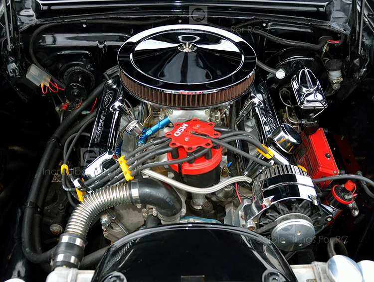 Классический V8 F82 имитация двигателя двигатель вентилятор Радиатор для 1/10 RC Гусеничный автомобиль Traxxas TRX4 SCX10 Rc4wd D90 VS4 обновление