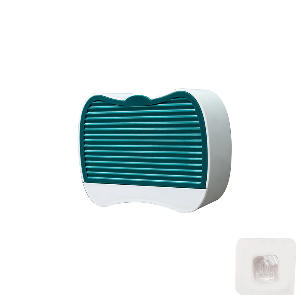 

Punch Free Wall Mounted Portable Storage Holder For Bathroom Plastic Waterproof Home Flip Cover Travel Hotel Soap Box Dust Proof