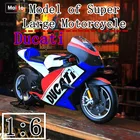 Локомотивы Ducati Maisto 1:6, модель литая из сплава, модель мотоцикла, игрушка для детей, подарок на день рождения, коллекция игрушек