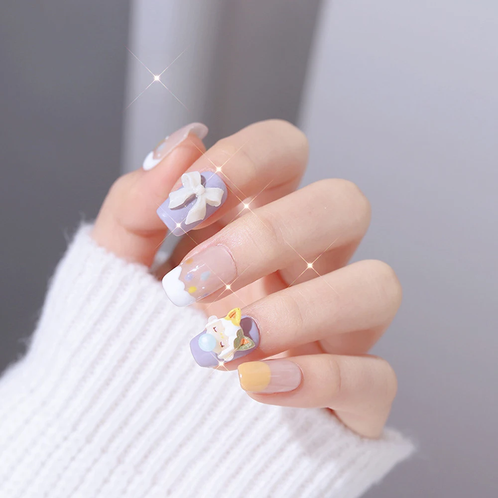 1 коробка прелестная маленькая девочка ногтей ювелирные подвески Нейл-арт в