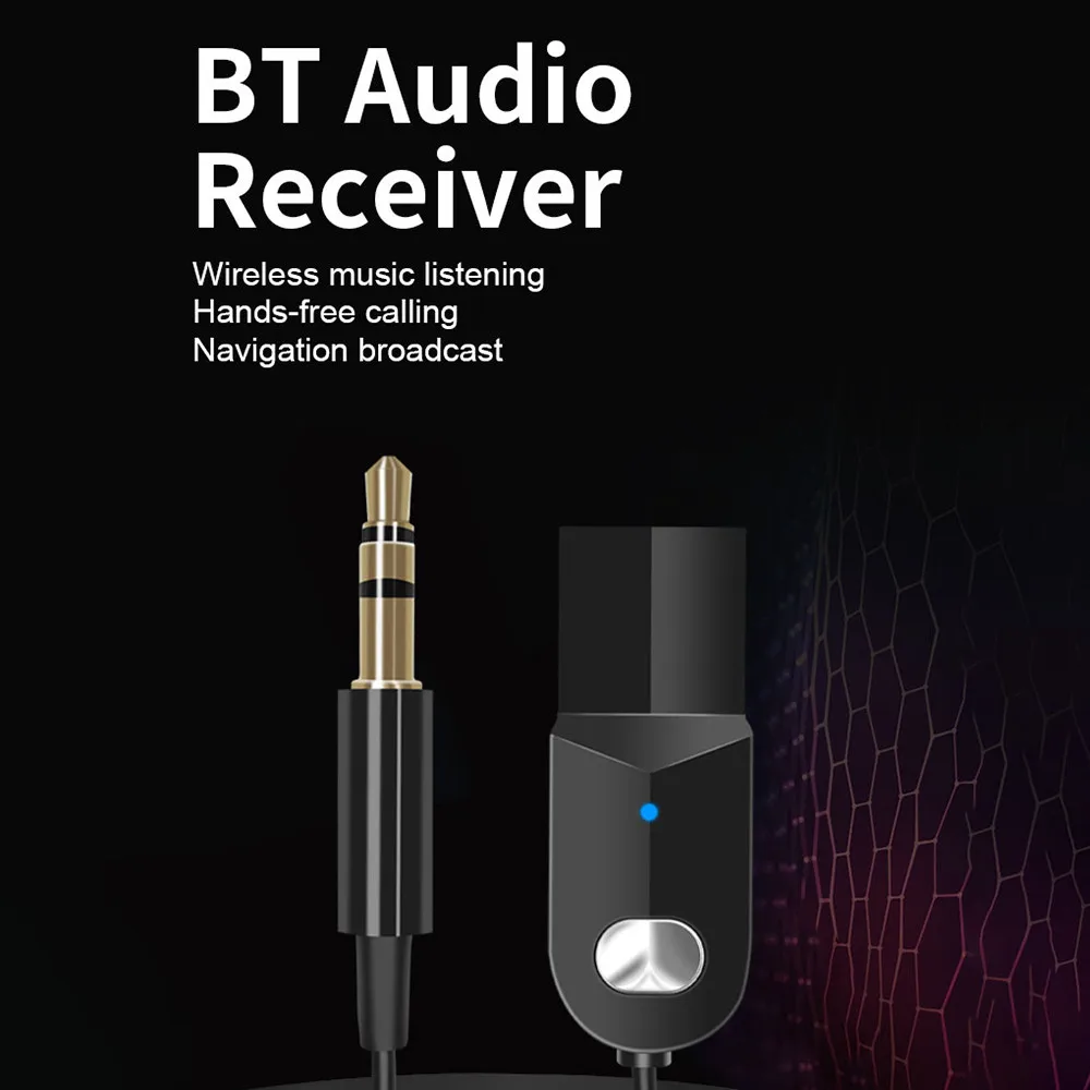 Aux Bluetooth-адаптер с разъемом 3 5 мм аудиоприемник для громкой связи телефонных